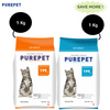 Purepet Mackerel and Ocean Fish Adult Cat Dry Food Combo Cats- Dry food Purepet 6kg+6kg