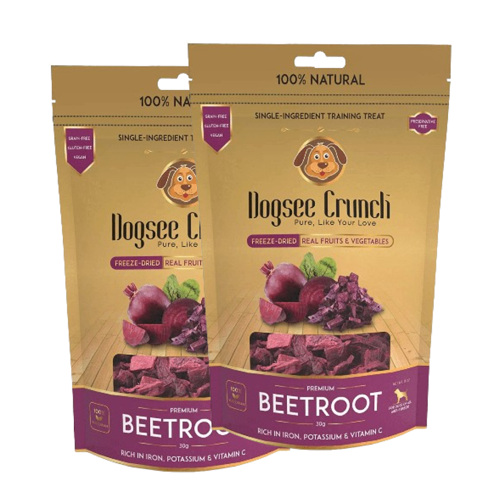 Dogsee Crunch Freeze Dried Beetroot Dog Treats