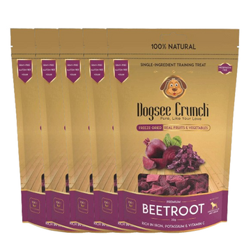 Dogsee Crunch Freeze Dried Beetroot Dog Treats