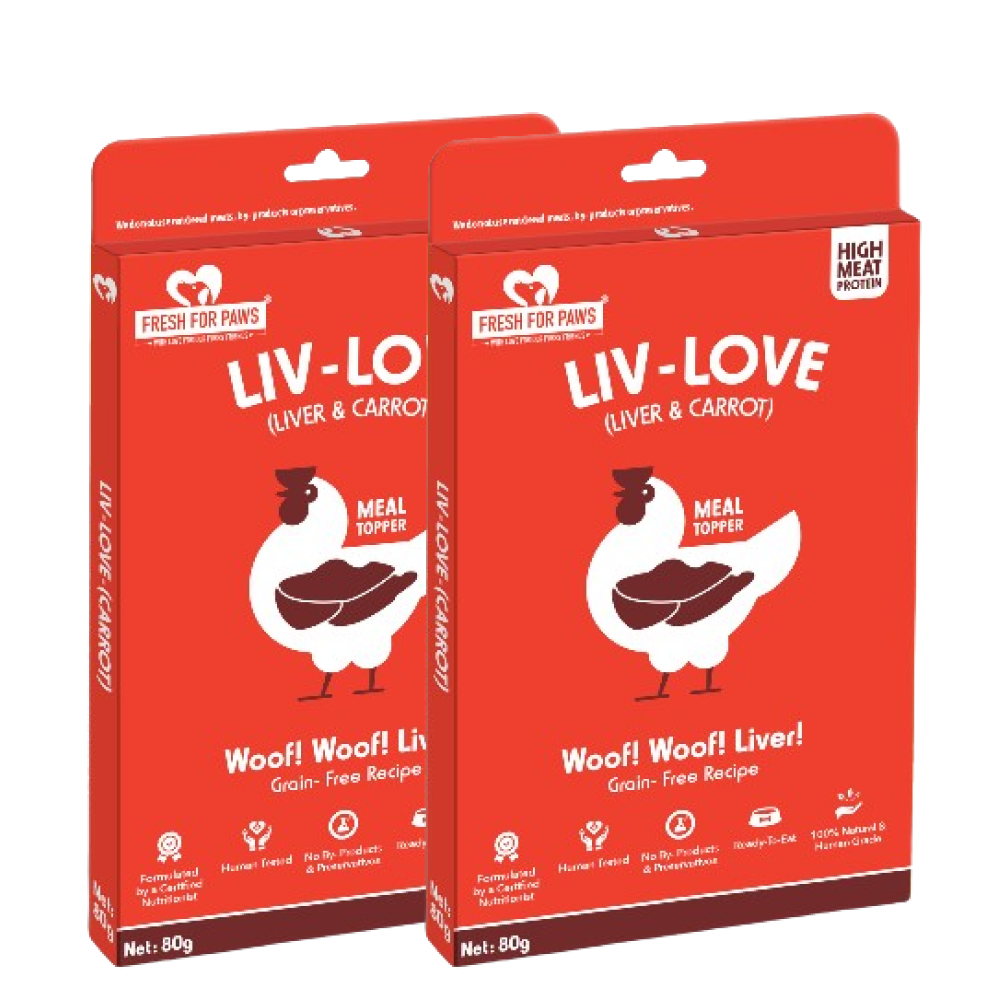 Fresh For Paws Chicken Liver & Carrot Liv Love Supplement for Dogs