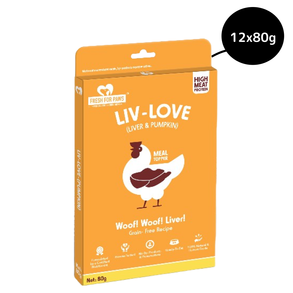Fresh For Paws Chicken Liver & Pumpkin Liv Love Supplement for Dogs