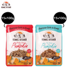 Kennel Kitchen Supreme Cuts Chicken Liver with Pumpkin and Fish with Pumpkin Gravy Adult & Puppy Dog Wet Food (All Life Stage) Combo Dogs-Wet Food Kennel Kitchen 30x100g