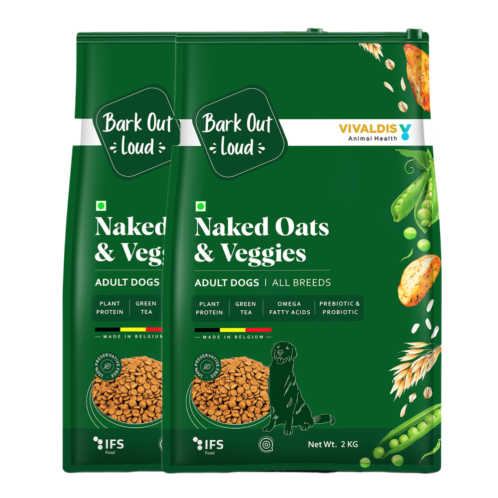 Bark Out Loud Naked Oats & Veggies, Veg Adult Dog Dry Food