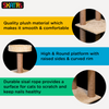 Skatrs Scratchy Wonderland Jumbo Multi Level Cat Tree with Sisal Posts Toy and Whisker Wonder Cat Scratcher with 2g Premium Catnip Combo Cats-Toys Skatrs