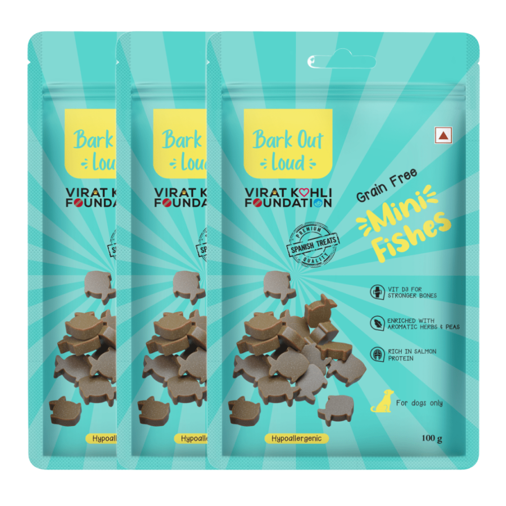 Bark Out Loud by Vivaldis Mini Fishes Grain Free & Hypoallergenic Dog Treats