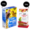 ZuPreem Fruit Blend Bird Food for Small Birds and JiMMy Exclusive Daily Mix Budgies Bird Food Combo Birds Exclusive Combo 200g+450g