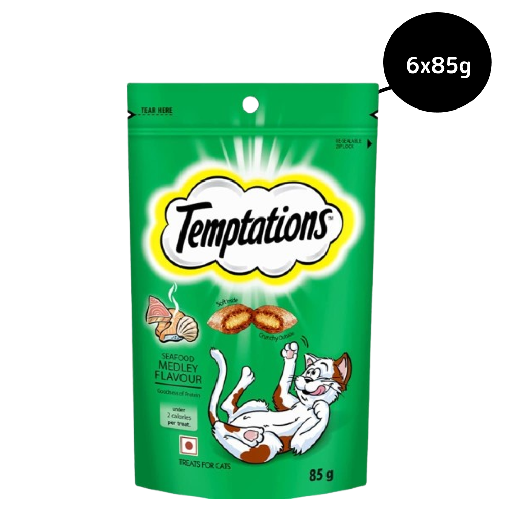 Temptations Seafood Medley Flavour Cat Treats