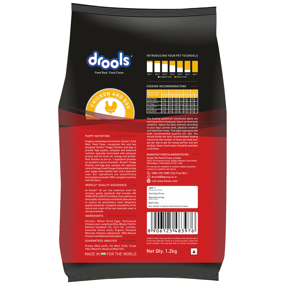 Buy Drools Chicken and Egg Puppy Dog Dry Food Online Supertails