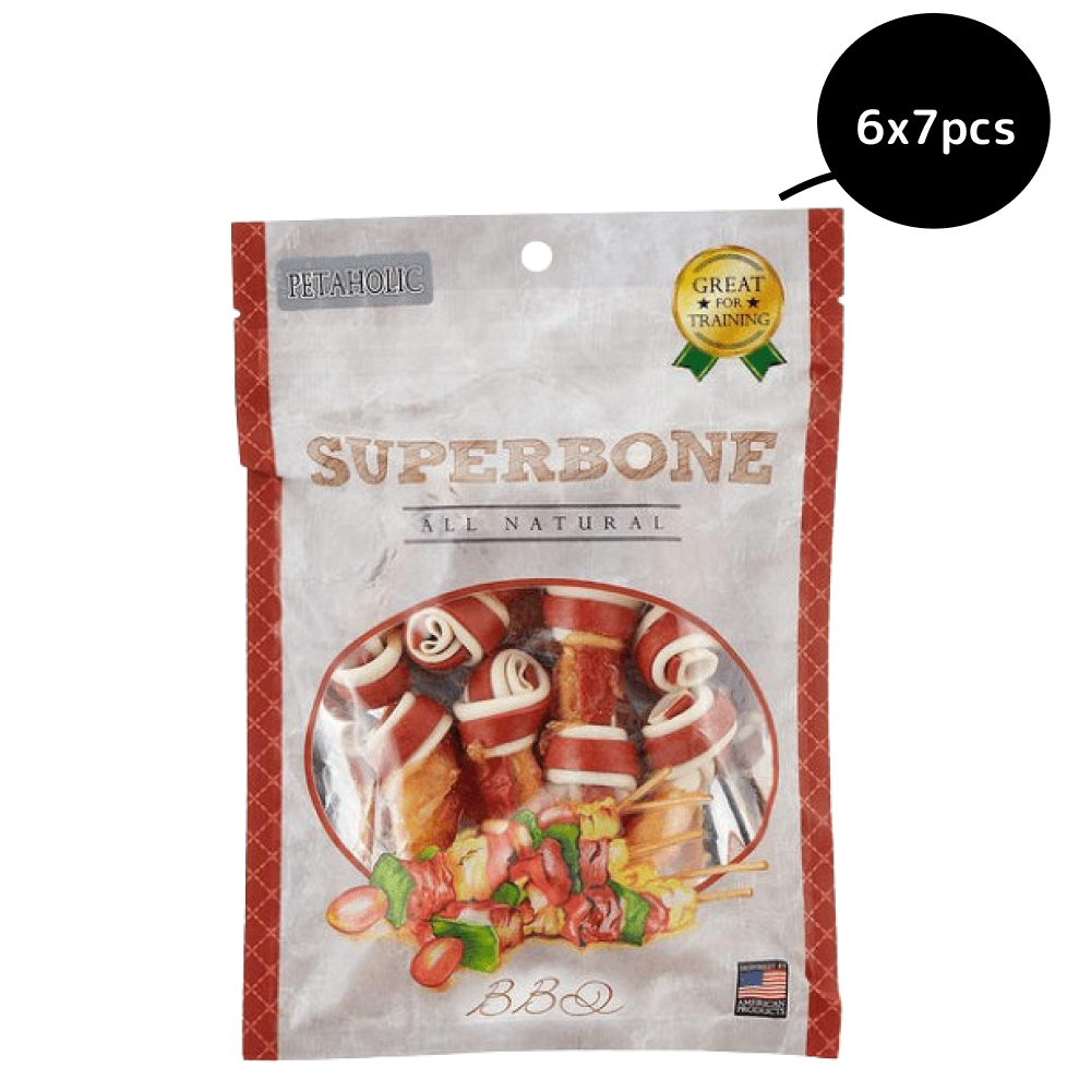 Super Bone Chicken BBQ Dog Treats Dog Treats + Others Super Bone 6x7pcs