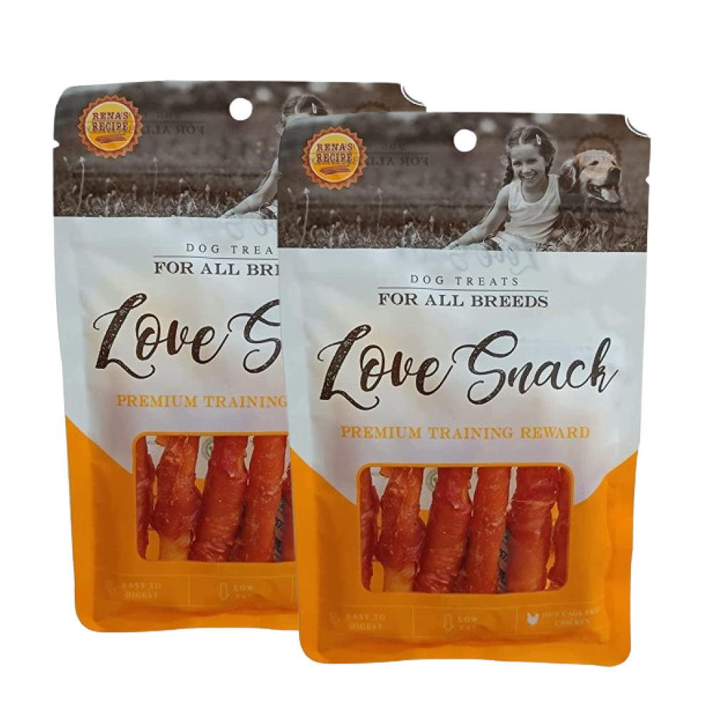 Rena Love Snack Chicken Wrap Cheese Sticks Dog Treats