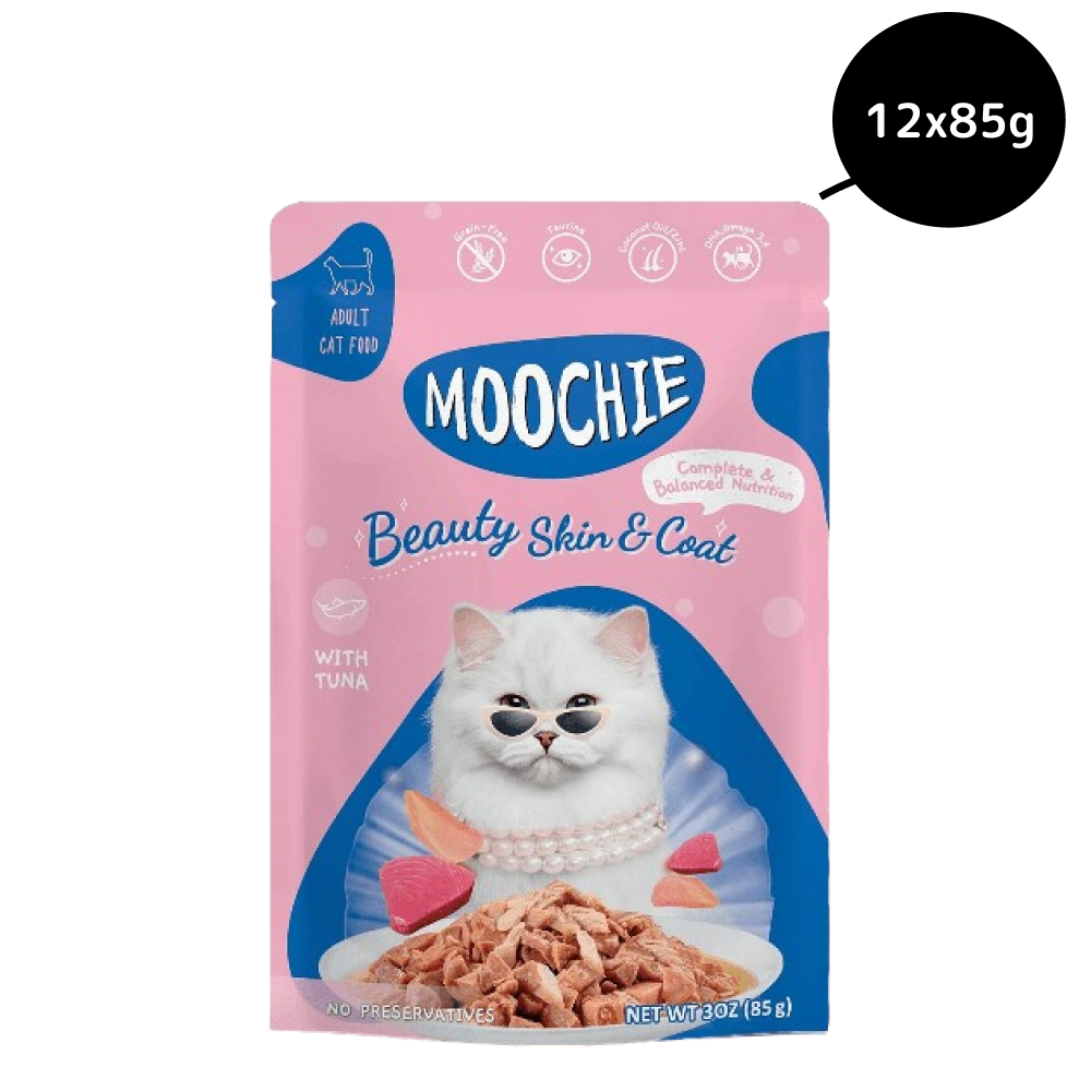 Moochie Tuna Grain Free Beauty Skin & Coat Adult Cat Treats