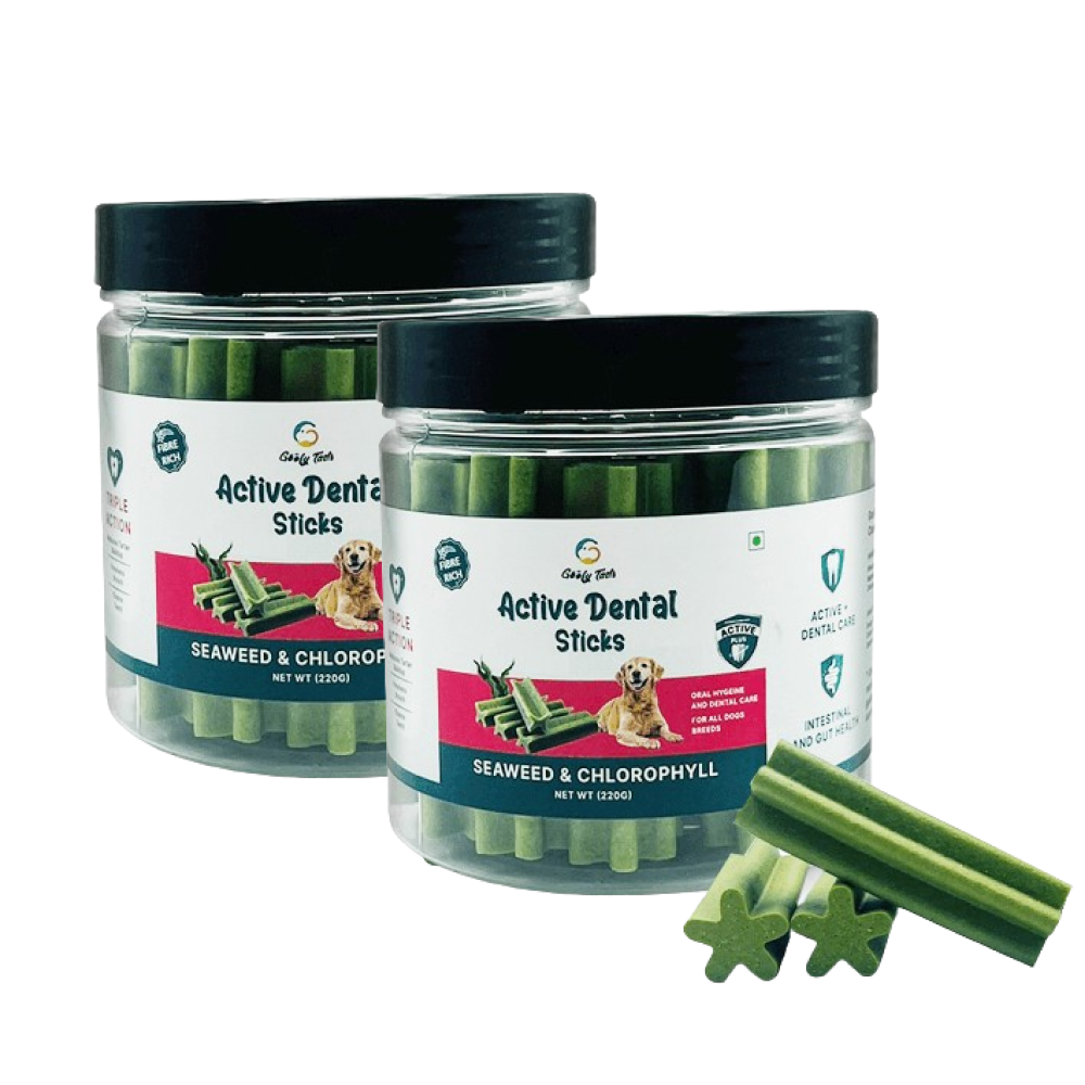 Goofy Tails Seaweed Active Dental Twists Dog Treats Dog Treats + Others Goofy Tails 2x220g