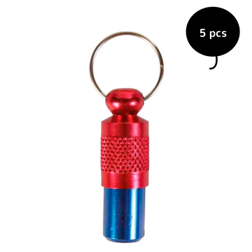 Trixie I.D. tag for Dogs and Cats (Blue/Red)