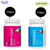 Drools Absolute Vitamin And Skin & Coat Supplement Tablets for Dogs Combo