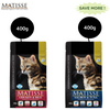 Farmina Matisse Chicken & Rice Adult and Salmon & Tuna Adult Cat Dry Food Combo Cats- Dry food Matisse 400g+400g