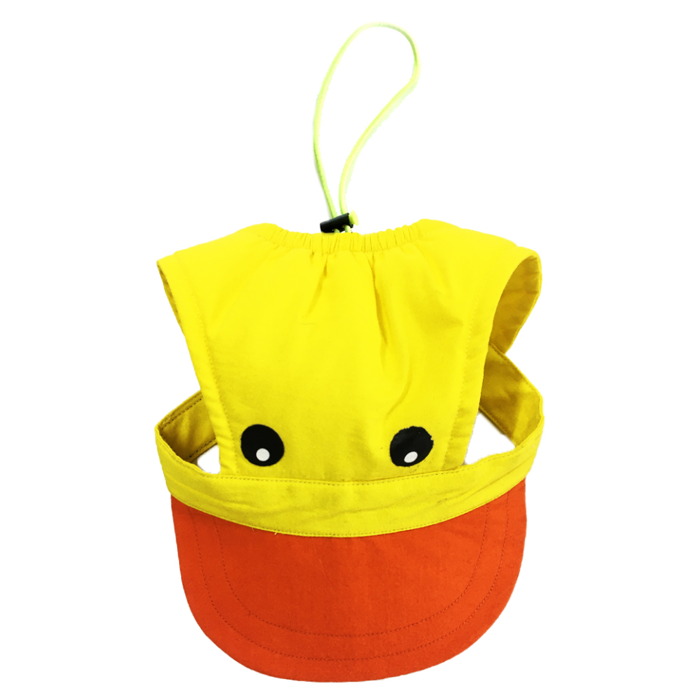 Dogobow Duckie Cap for Dogs and Cats (Yellow/Orange) (Get a Bow Free)