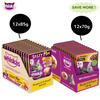 Whiskas Chicken Gravy and Chicken With Tuna And Carrot in Gravy Adult Cat Wet Food Combo Cats-Wet Food Whiskas 12x85g + 12x70g