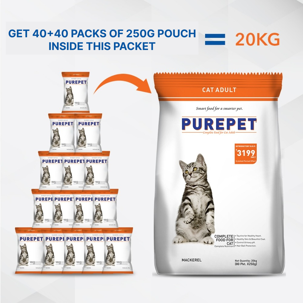 Purepet Mackerel Adult Cat Dry Food Cats- Dry food Purepet