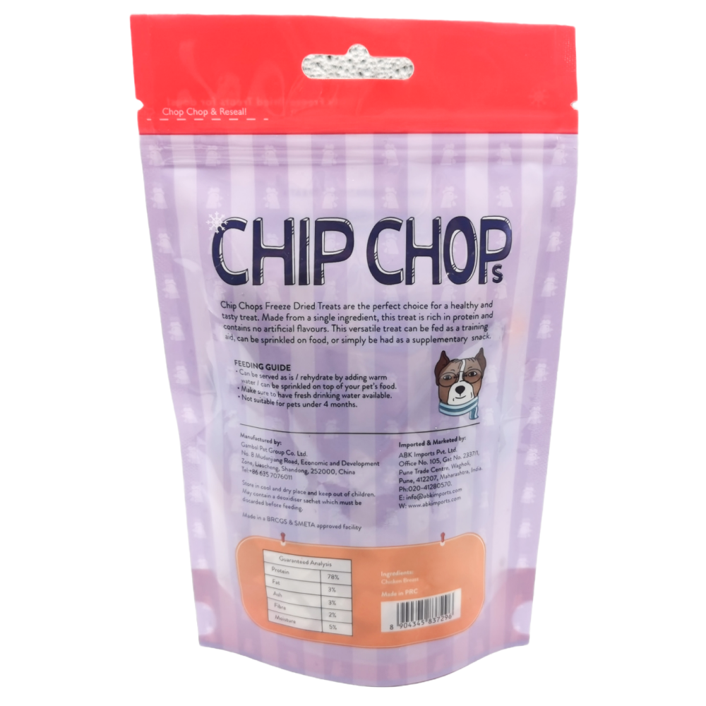 Chip Chops Freeze Dried Chicken Breast Dog Treats