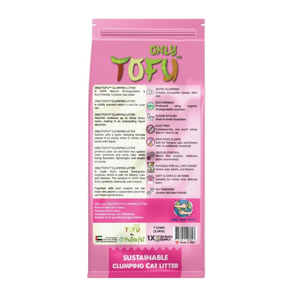 NutraPet Tofu Lavender Sticks Clumping Cat Litter