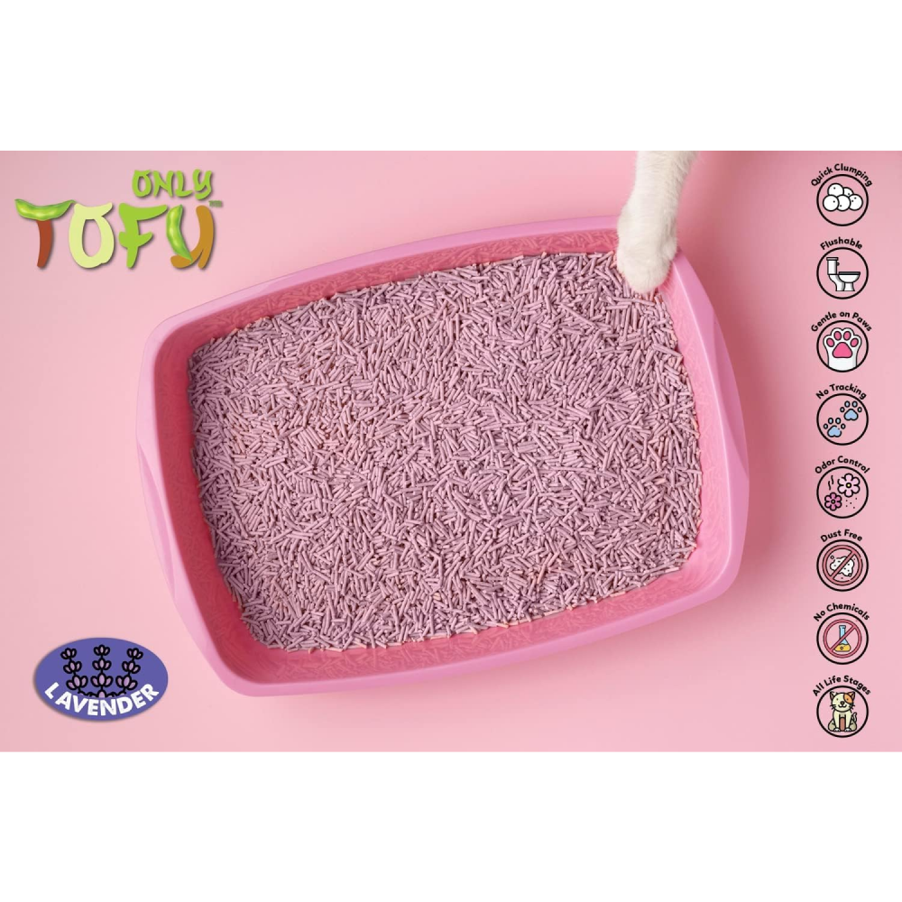 NutraPet Tofu Lavender Sticks Clumping Cat Litter