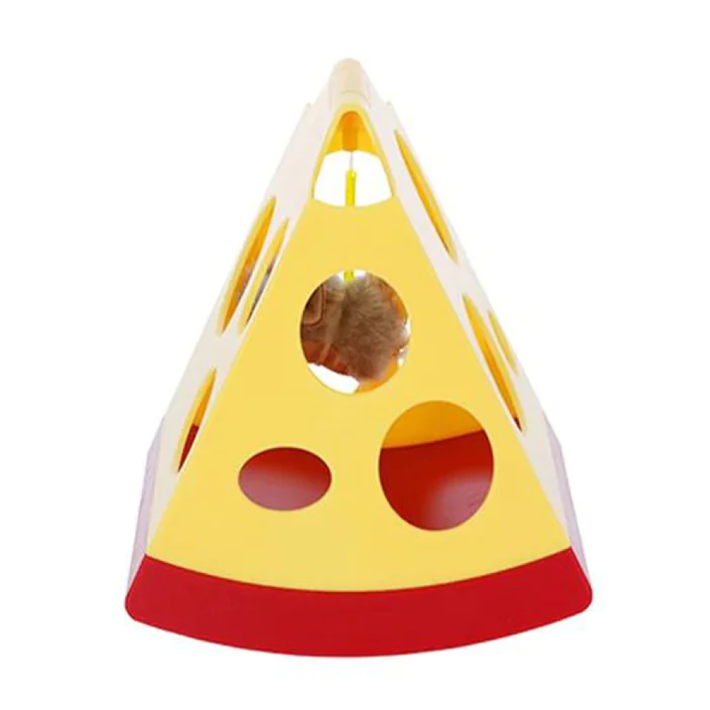 Barkbutler x Fofos Mouse In Cheese Interactive Toy for Cats (Yellow/Red) Cats-Toys Barkbutler