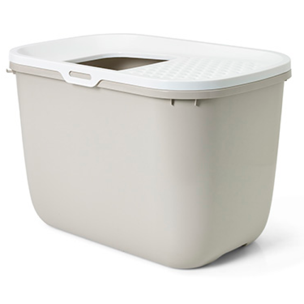 Savic Hop In Modern Litter Tray Box for Cats (Mocha) Litter Supplies Savic Dropship