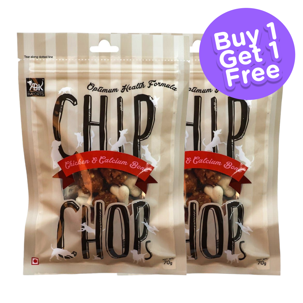 Chip Chops Chicken and Calcium Bone Dog Treats (Buy 1 Get 1) (Limited Shelf Life)