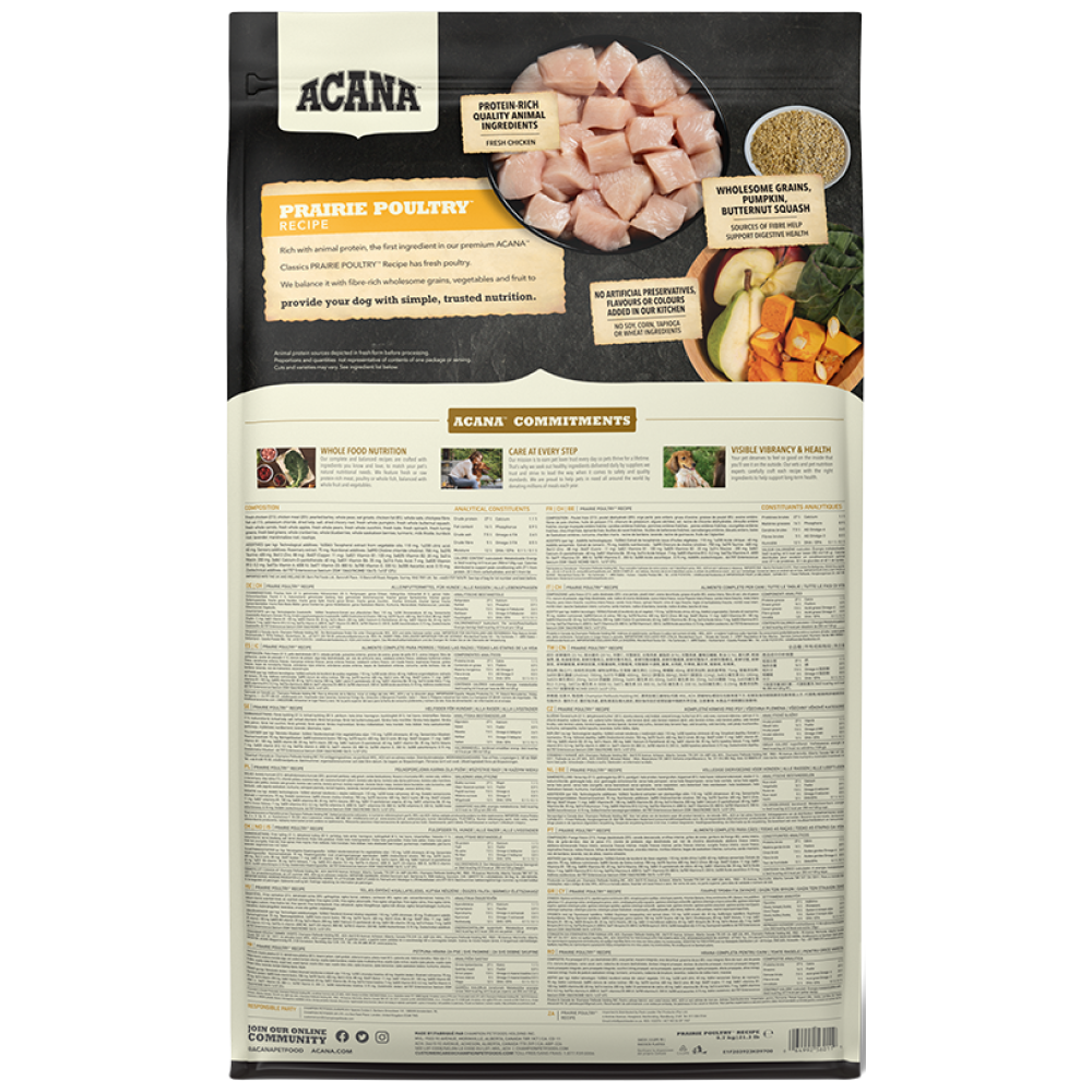 Acana Classic Prairie Poultry All Breeds and Ages Dog Dry Food