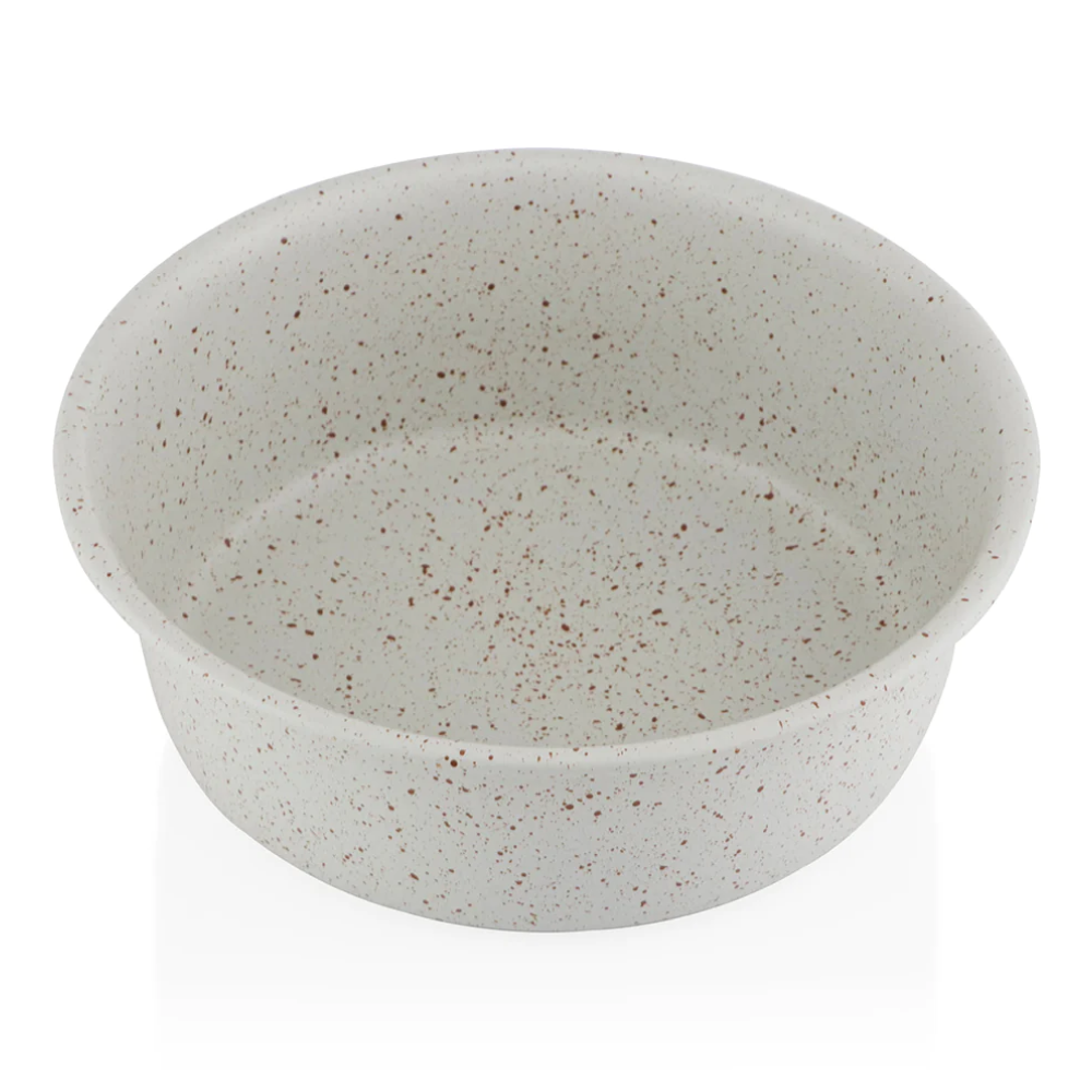 Pawpourri Speckle Bowl for Dogs and Cats (Off White)