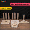 Skatrs Scratchy Wonderland Jumbo Multi Level Cat Tree with Sisal Posts Toy and Whisker Wonder Cat Scratcher with 2g Premium Catnip Combo Cats-Toys Skatrs
