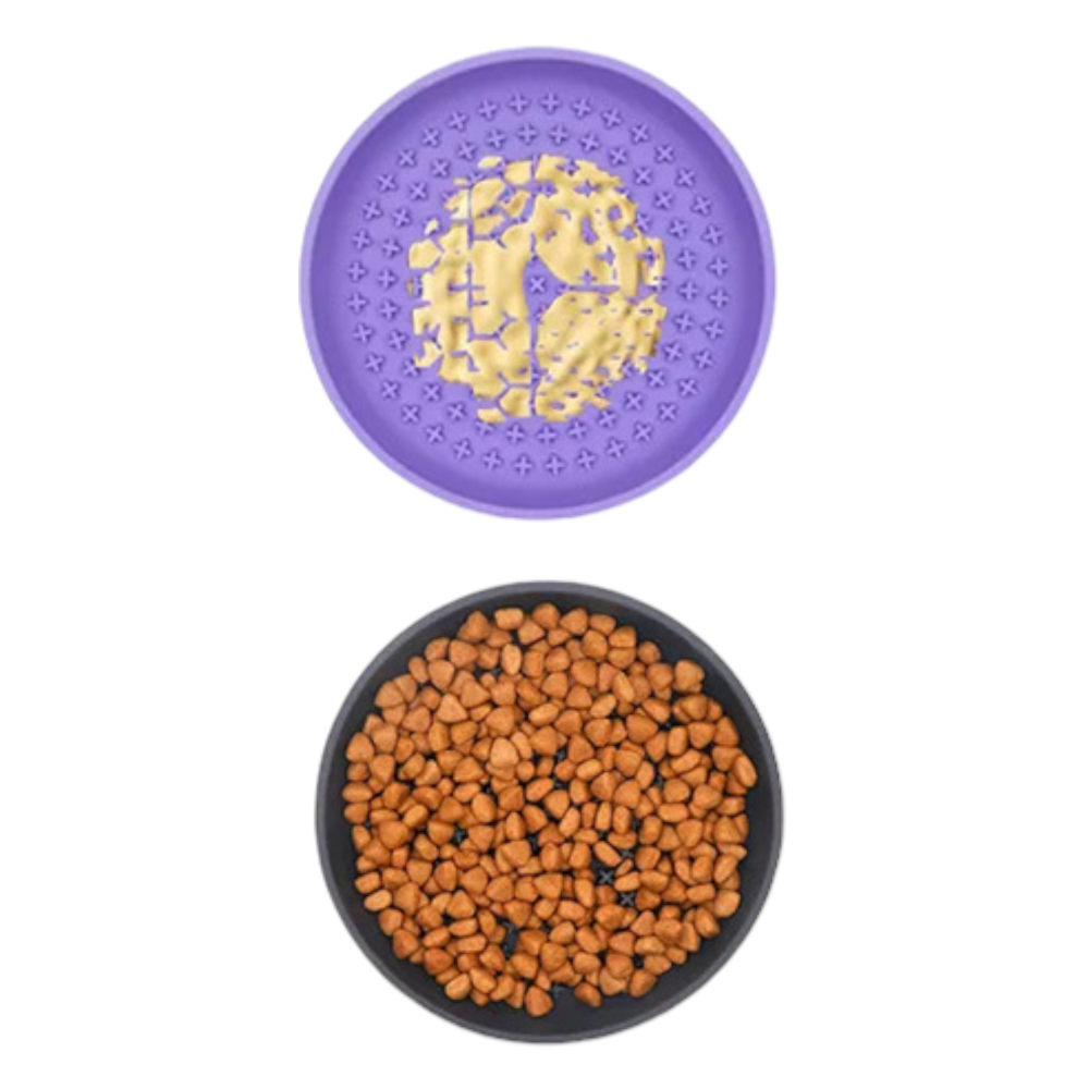 Talking Dog Club Lickables Licking Bowls for Dogs and Cats (Blue)