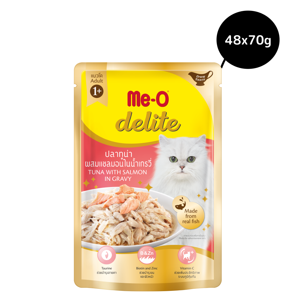 Me O Delite Tuna Salmon in Gravy Cat Wet Food Cats-Wet Food Me O