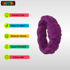 Skatrs Rubber Twisted Ring Toy for Dogs (Purple) Dogs-Toys Skatrs