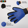 Skatrs Mess Free Deshedding Grooming Gloves for Dogs and Cats (Blue) Both-Grooming Supplies Skatrs