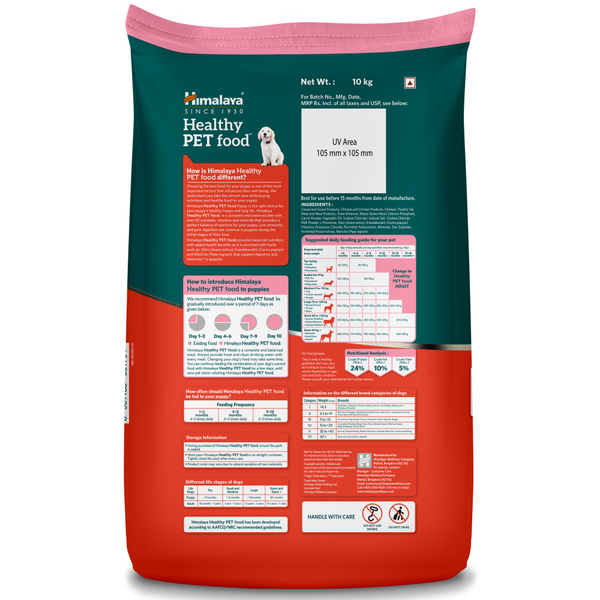 Himalaya Chicken & Milk Healthy Pet Puppy Dry Food