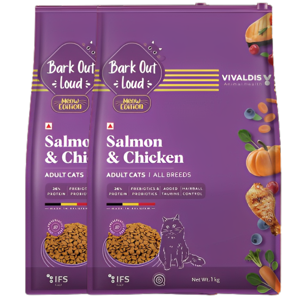 Bark Out Loud Salmon and Chicken Adult Cat Dry Food