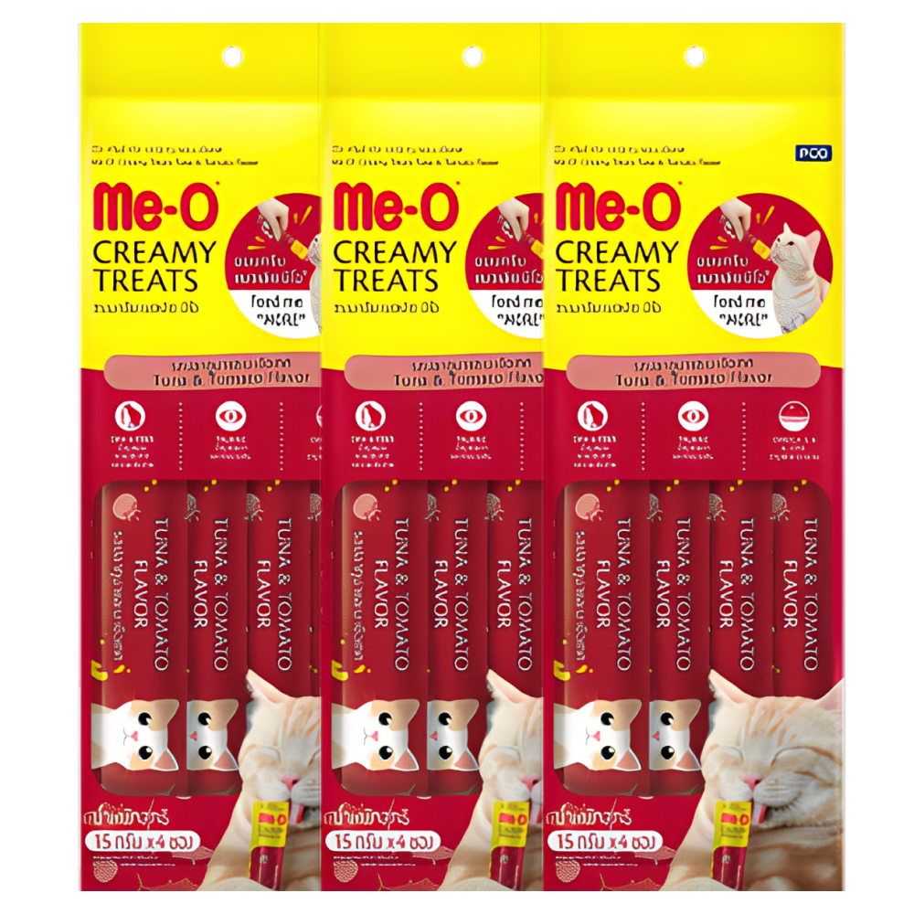 Me O Tuna & Tomato Creamy Cat Treat Cats-Treats & Others Me O 3x60g(12pcs)