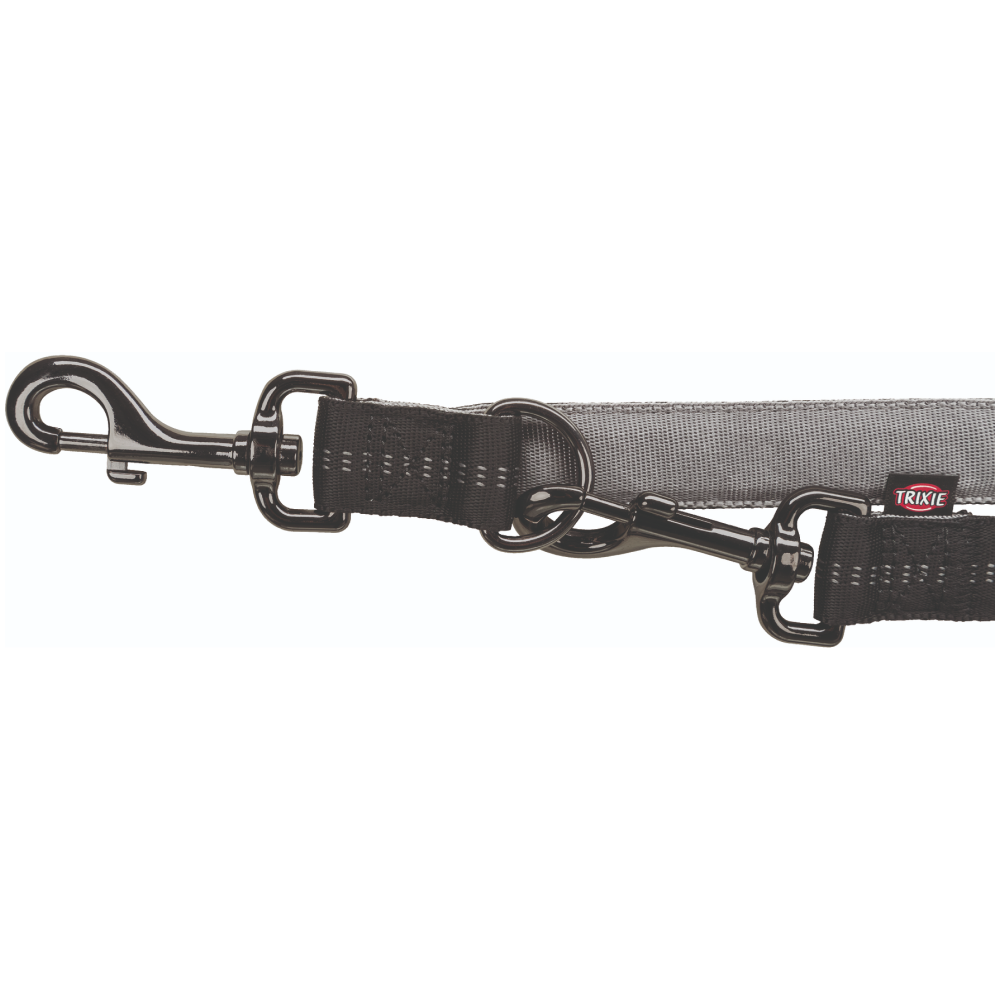 Trixie Softline Elegance Adjustable Leash for Dogs (Black/Graphite)