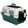 NutraPet AKASA Approved Closed Top Open Grill Carrier Box for Dogs and Cats (Dark Green) Both-Bedding, Mats & Travel Supplies NutraPet Dropship S