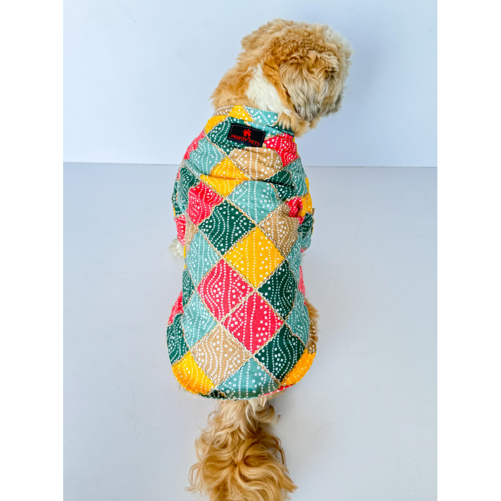 Pawgypets Bandani Kurta for Dogs and Cats (Multi Color)