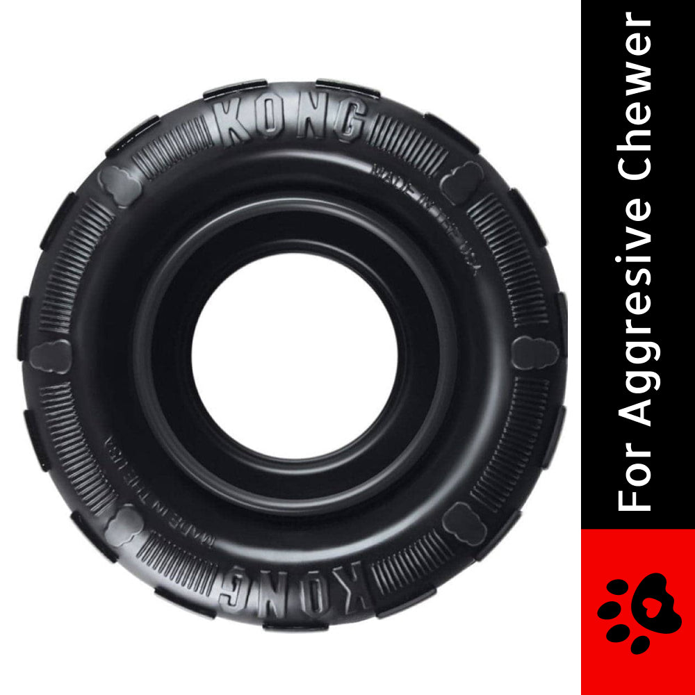 Kong Tire Toy for Dogs (Black) | For Aggressive Chewers