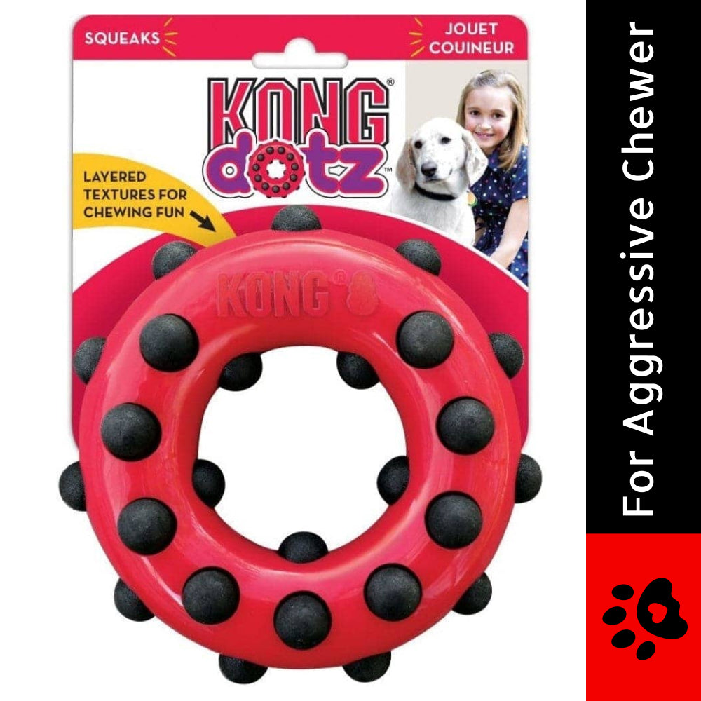 Kong Dotz Circle Toy for Dogs | For Aggressive Chewers