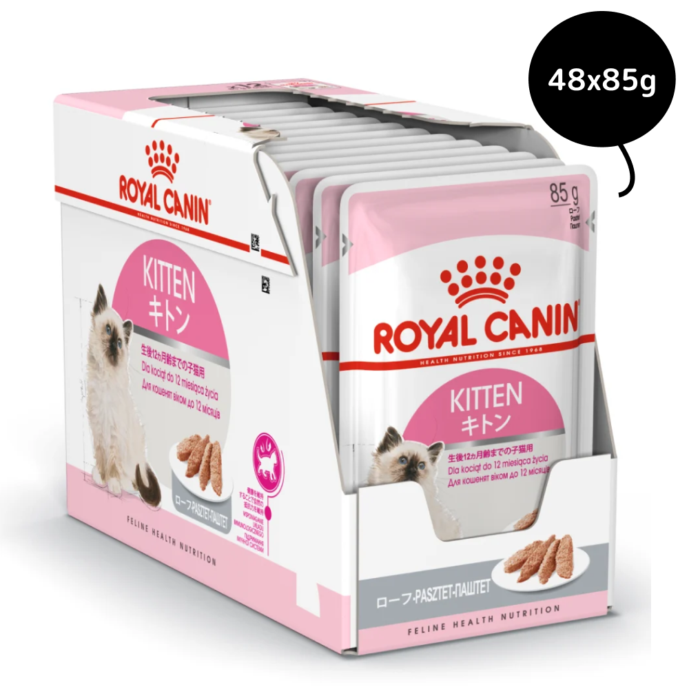Royal Canin Kitten Loaf Cat Wet Food Cats-Wet Food Royal Canin 48x85g