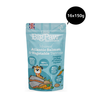 Little Big Paw Atlantic Salmon & Vegetables Terrine Dog Wet Food