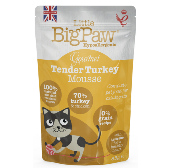 Little Big Paw Tender Turkey Mousse Cat Wet Food