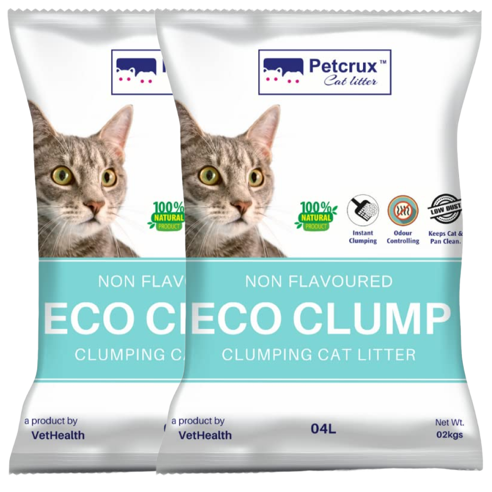 Petcrux Eco Clump Bentonite Unscented Cat Litter