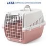 Savic Trotter 1 IATA Approved Travel Carrier for Dogs and Cats (Grey/Ash Rose) Both-Bedding, Mats & Travel Supplies Savic 48x33x30cm