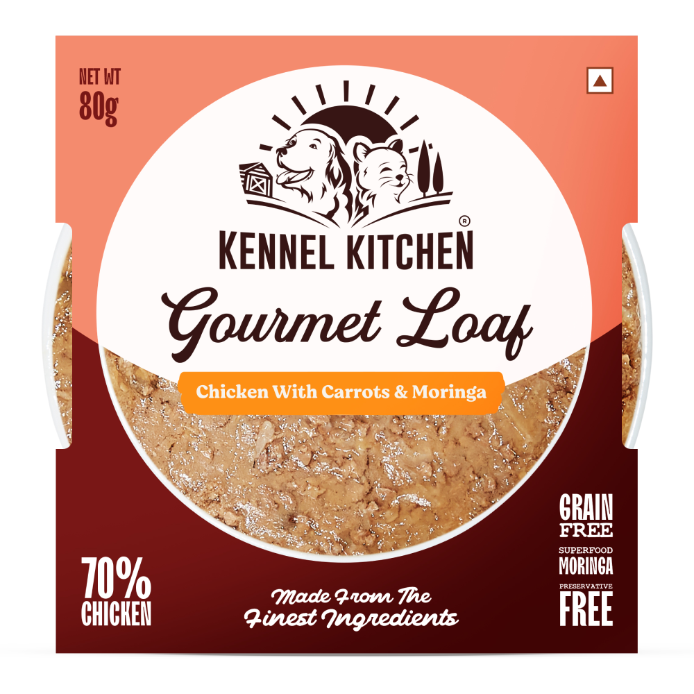 Kennel Kitchen Gourmet Loaf Chicken with Carrots & Moringa Puppy & Adult Dog Wet Food (All Life Stage)