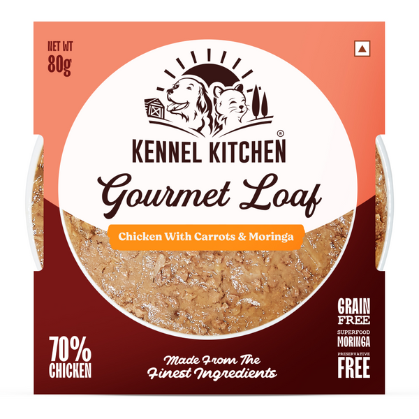 Kennel Kitchen Gourmet Loaf Chicken with Carrots & Moringa Puppy & Adult Dog Wet Food (All Life Stage)